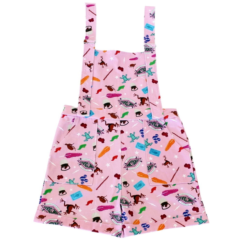 SOLD Harry Potter Honeydukes Overall Shorts